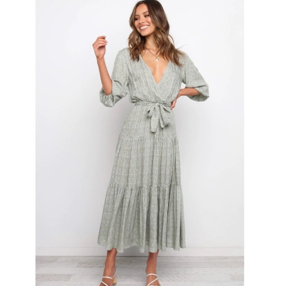 Petal & Pup Green Maxi Dress